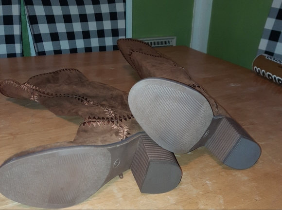 Brown Over the Knee Boots - Picture 5 of 9